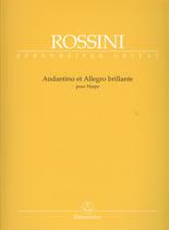 Rossini Andantino Et Allegro Brillante Harp Sheet Music Songbook