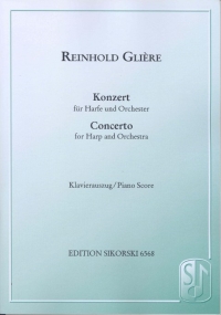 Gliere Concerto Op 74 Harp & Piano Sheet Music Songbook