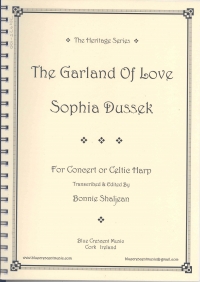 Dussek Garland Of Love Ed. Shaljean Harp Sheet Music Songbook