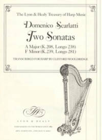 Scarlatti Two Sonatas Tr. Wooldridge Harp Sheet Music Songbook