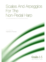 Scales & Arpeggios Non-pedal Harp Grades 1-5 Abrsm Sheet Music Songbook