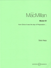 Macmillan Motet Iv Harp Sheet Music Songbook