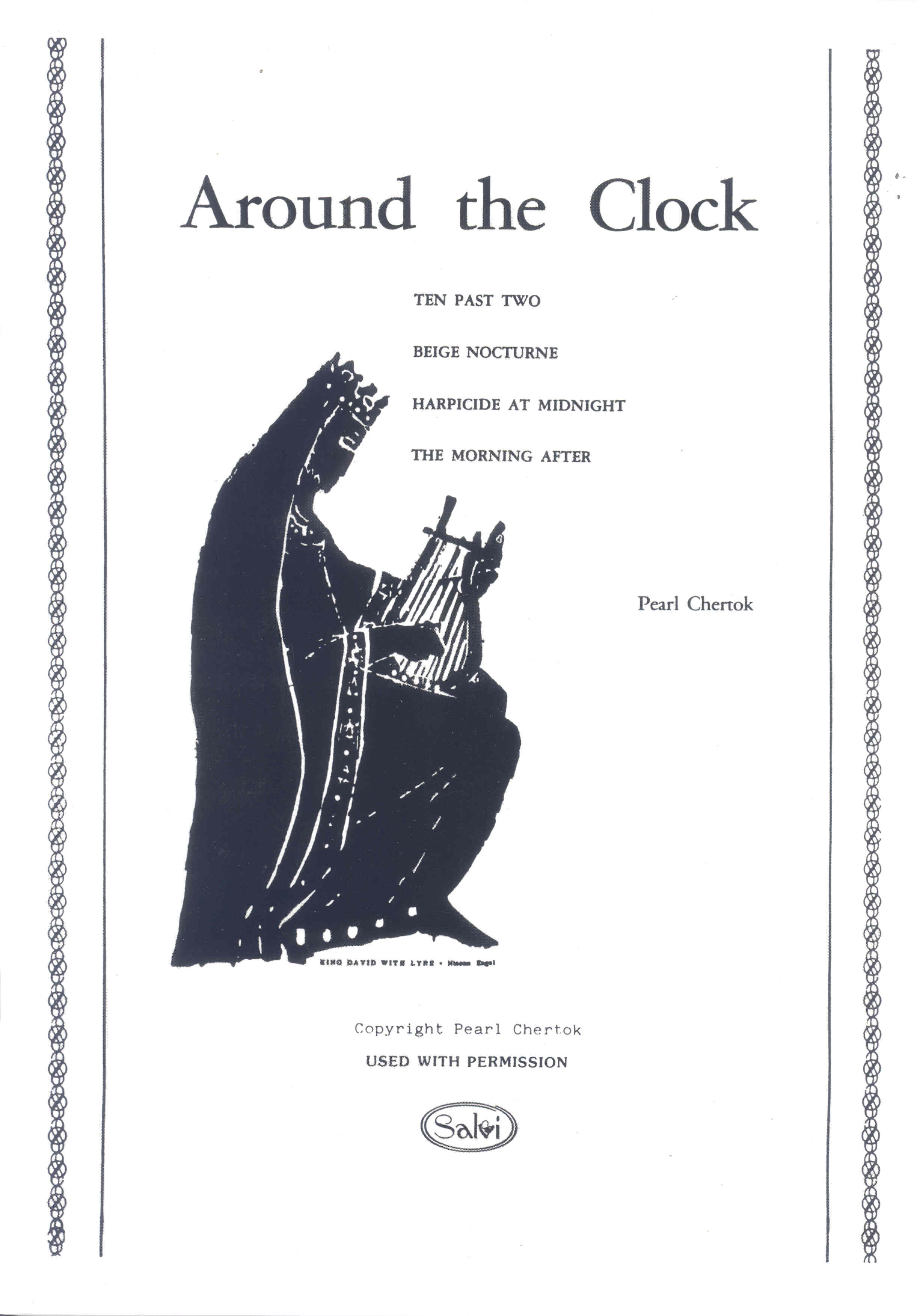 Chertok Around The Clock Suite Harp Sheet Music Songbook