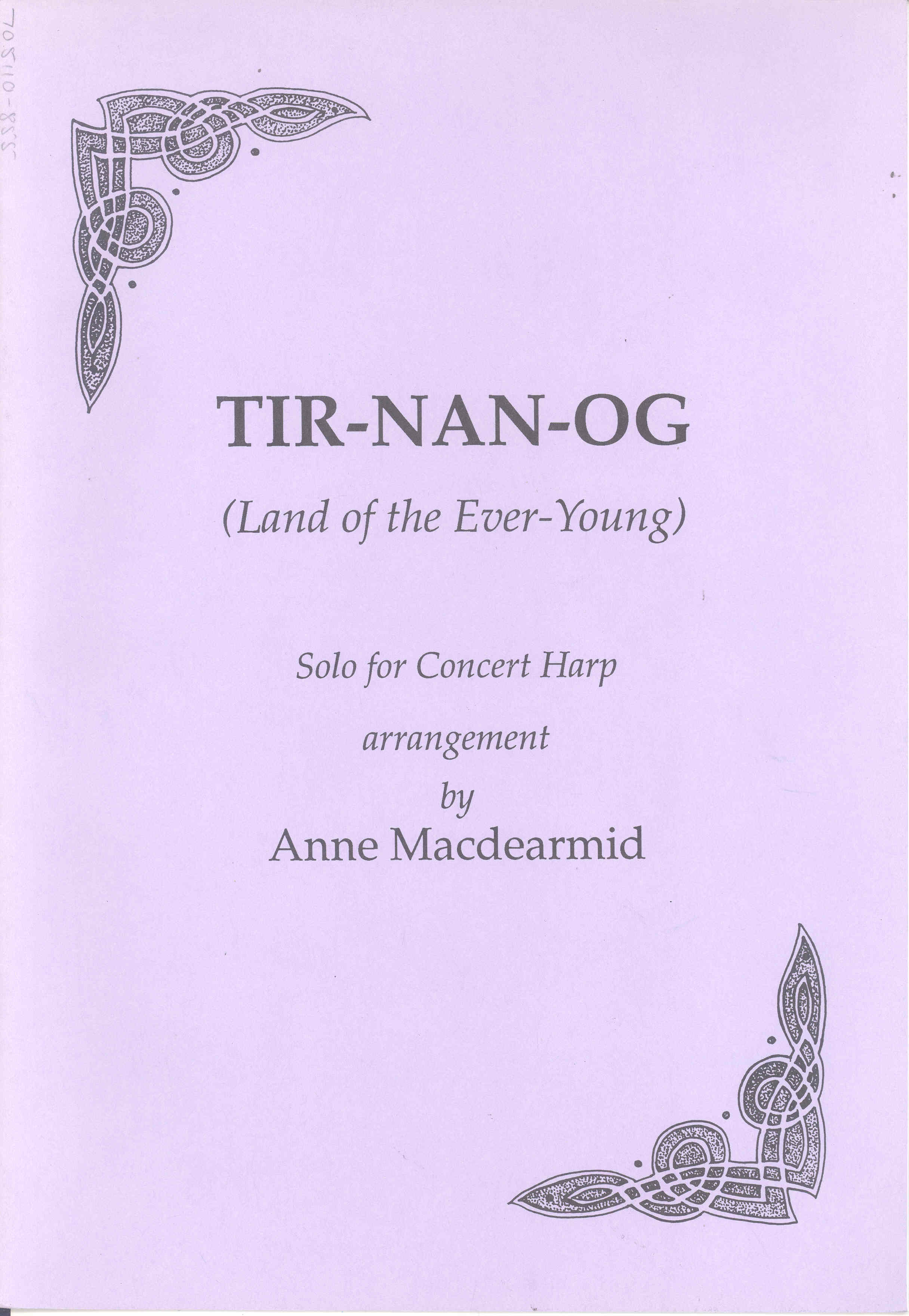 Macdearmid Tir-nan-og Harp Sheet Music Songbook