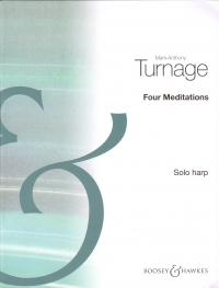 Turnage Four Meditations Solo Harp Sheet Music Songbook