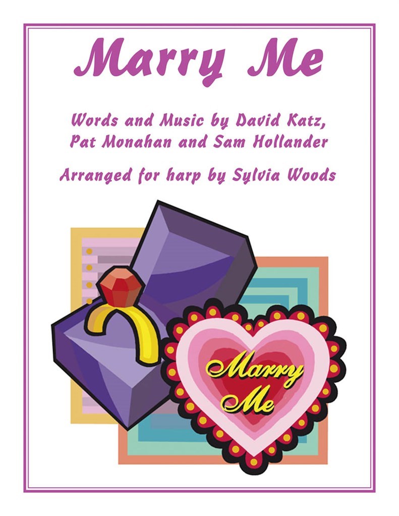 Marry Me Arr Woods Harp Sheet Music Songbook