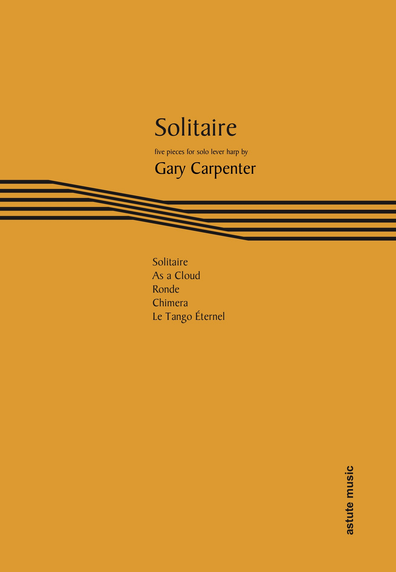 Carpenter Solitaire 5 Pieces For Solo Lever Harp Sheet Music Songbook