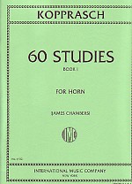 Kopprasch Studies (60) Vol 1 Chambers Horn Sheet Music Songbook