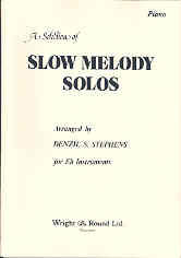Slow Melody Solos Eb Tenor Horn (sop/bass)+ Pno Sheet Music Songbook