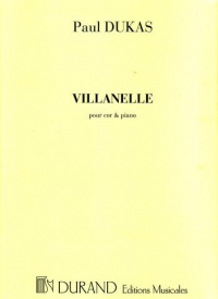 Dukas Villanelle (f Horn/pno) Sheet Music Songbook