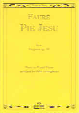 Faure Pie Jesu (horn In F & Pno) Sheet Music Songbook
