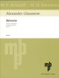 Glazunov Reverie Op24 Horn Sheet Music Songbook