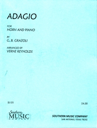 Grazoli Adagio Sheet Music Songbook