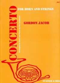 Jacob Concerto For Horn And Strings Sheet Music Songbook