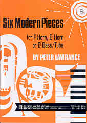 Lawrance Six Modern Pieces Eb Sop/horn Bass Sheet Music Songbook
