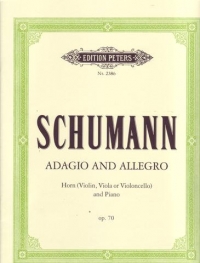 Schumann Adagio & Allegro Op70 Horn Sheet Music Songbook