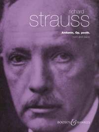 Strauss R Andante Op Posth F Horn & Piano Sheet Music Songbook