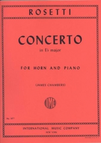Rosetti Concerto Eb Chambers Eb Hn/pf Sheet Music Songbook