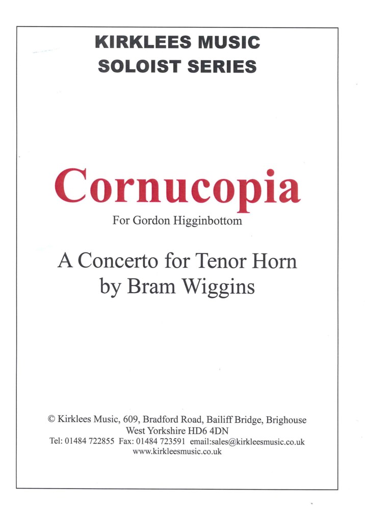 Wiggins Cornucopia Eb Tenor Horn & Piano Sheet Music Songbook