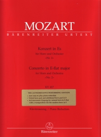 Mozart Concerto K417 No 2 Eb Giegling Eb/f Horn Sheet Music Songbook