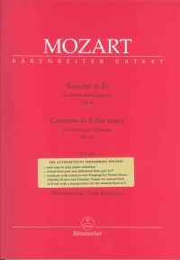 Mozart Concerto K495 No 4 Eb Woodfull Eb/f Horn Sheet Music Songbook