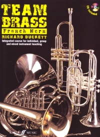 Team Brass French Horn Book & Cd Sheet Music Songbook