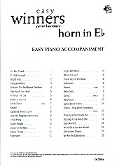 Easy Winners Lawrance Eb Horn Piano Accomps Sheet Music Songbook