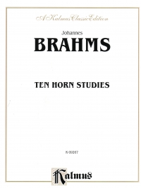 Brahms Horn Studies (10) Op Posth Sheet Music Songbook