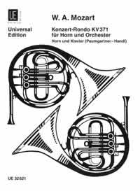 Mozart Concerto Rondo K371 Paumgartner Hn/pf Sheet Music Songbook