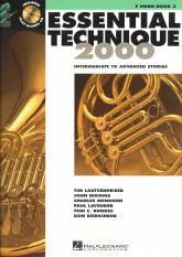 Essential Technique 2000 Book 3 F Horn + Cd Sheet Music Songbook