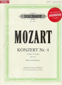 Mozart Horn Concerto K495 No 4 Eb + Cd Sheet Music Songbook