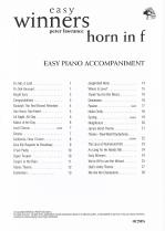 Easy Winners Lawrance F Horn Piano Accomps Sheet Music Songbook