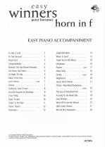 Easy Winners Lawrance F Horn Piano Accomps Sheet Music Songbook