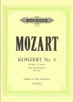 Mozart Concerto K495 No 4 Eb Urtext Hn/pf Sheet Music Songbook