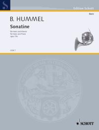 Hummel Sonatine Op75a Sheet Music Songbook