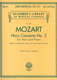Mozart Horn Concerto No 2 Horn & Piano Sheet Music Songbook