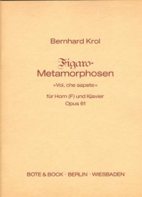 Krol Figaro-metamorphosen Op61 Sheet Music Songbook