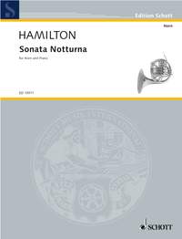 Hamilton Sonata Notturna Horn & Piano Sheet Music Songbook