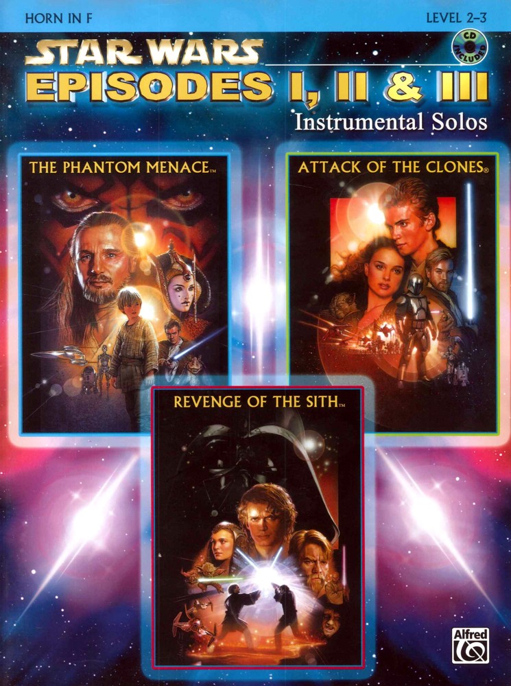 Star Wars Episodes I Ii & Iii Horn F Book/cd Sheet Music Songbook