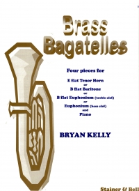 Kelly Brass Bagatelles (4) Tenor Horn Sheet Music Songbook