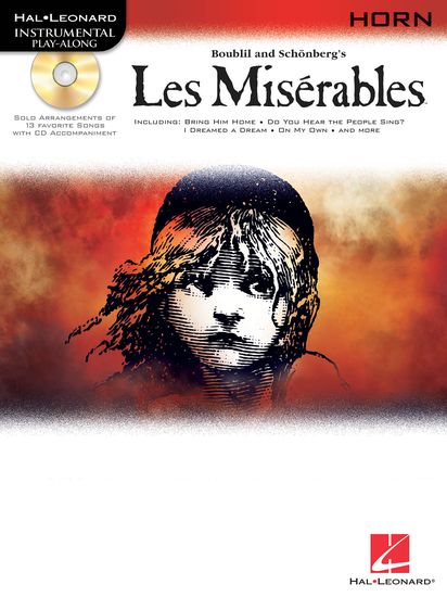 Les Miserables Horn Book/cd Sheet Music Songbook