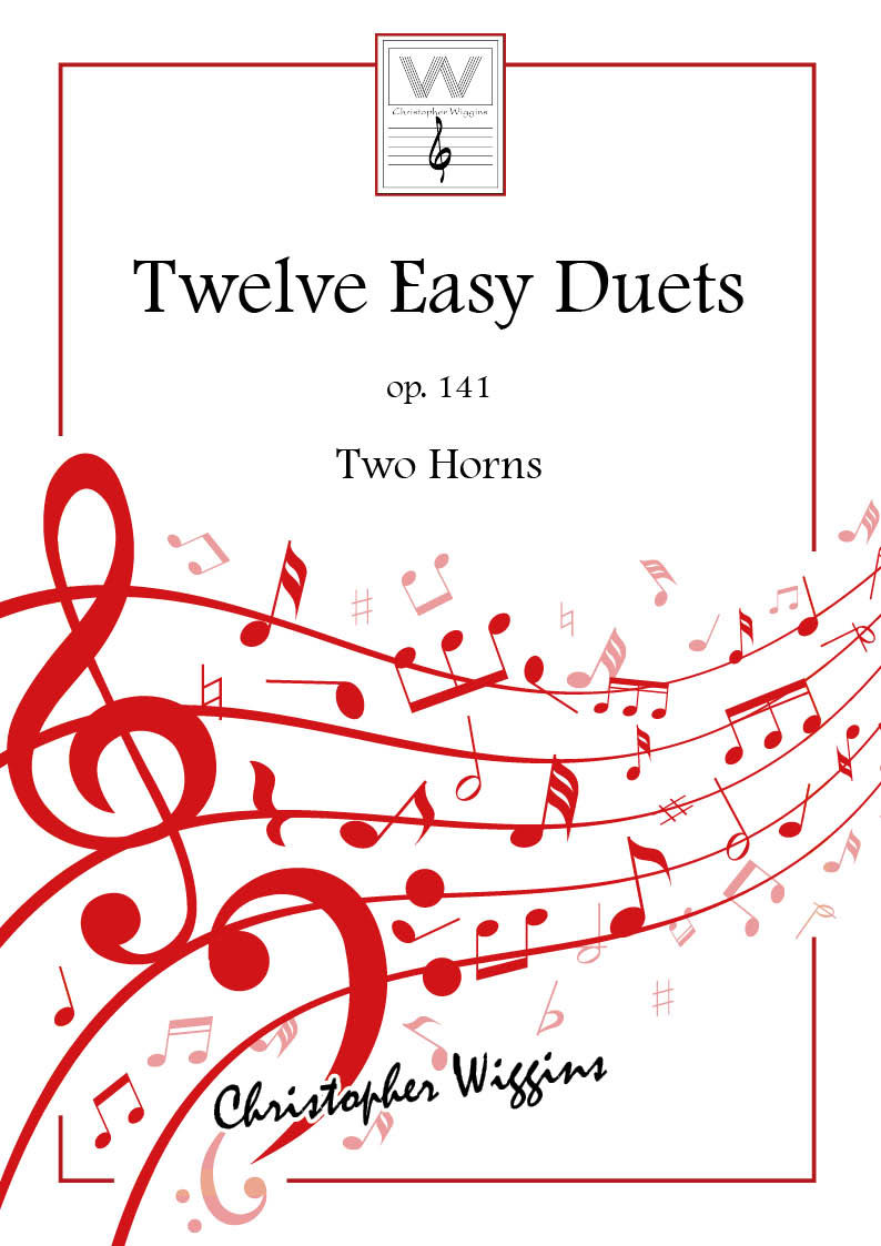 Wiggins Twelve Easy Duets Op141 2 Horns Sheet Music Songbook