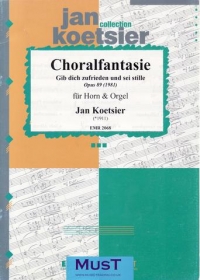 Koetsier Choral Fantasy Op89 Horn & Organ Sheet Music Songbook