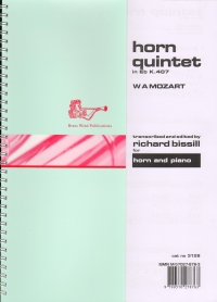 Mozart Horn Quintet Eb K407 Bissill Eb/f Horn & Pf Sheet Music Songbook