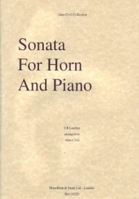 Loeillet Sonata Horn & Piano Civil Sheet Music Songbook