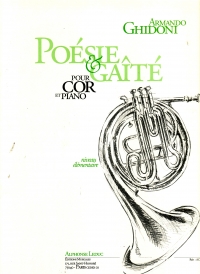 Ghidoni Poesie Et Gaite Horn & Piano Sheet Music Songbook