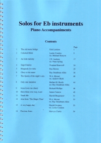 Solos For Eb Instruments Solos With Piano Acc Sheet Music Songbook