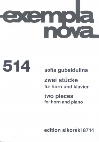 Gubaidulina Two Pieces Horn & Piano Sheet Music Songbook