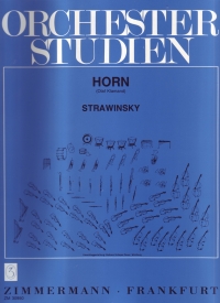 Stravinsky Orchestral Horn Studies Sheet Music Songbook