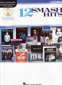 12 Smash Hits Instrumental Play Along Horn + Cd Sheet Music Songbook